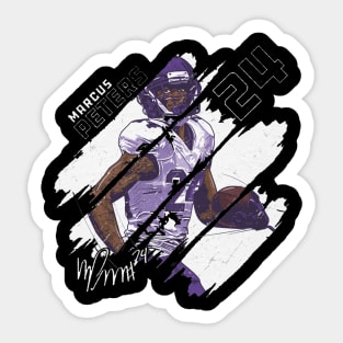 Marcus Peters Baltimore Stripes Sticker